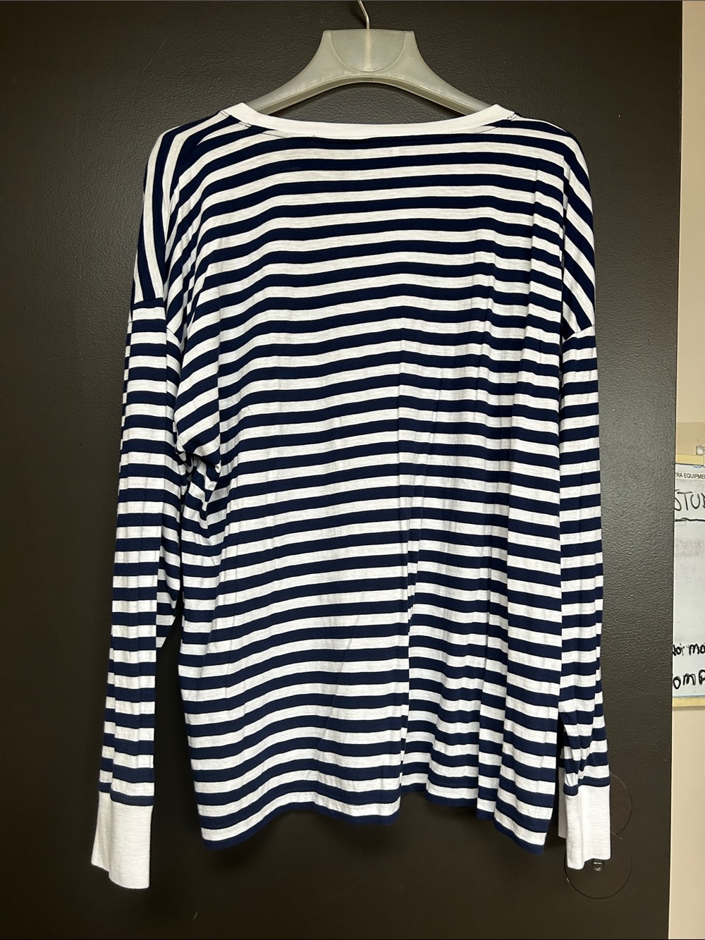 NWT J. Crew Navy and White Striped Long-Sleeve Tee - Picture 6 of 8